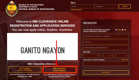 clearance nbi.gov.com.ph|nbi clearance renewal online.